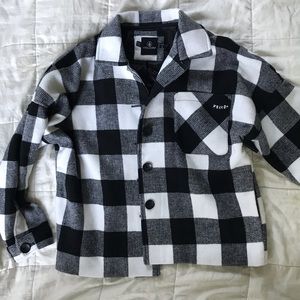 NWT Volcom flannel coat w/ pockets